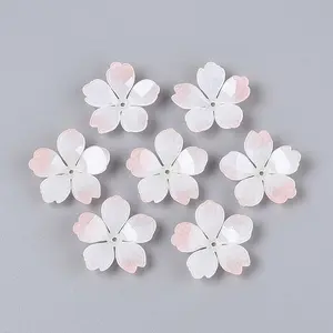 Flower Acrylic Bead Caps