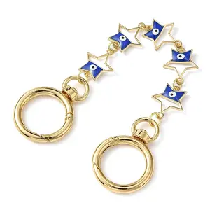 Alloy Evil Eye Enamel Link Bag Extender Chains