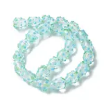 Handmade Foil Lampwork Bumpy Beads Strands