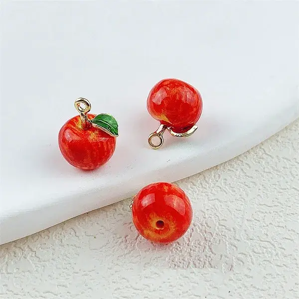 Fruit Alloy Enamel Charms