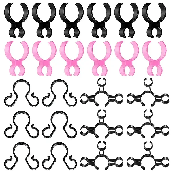 24Pcs 4 Styles Plastic Champagne Bottle Single Holder