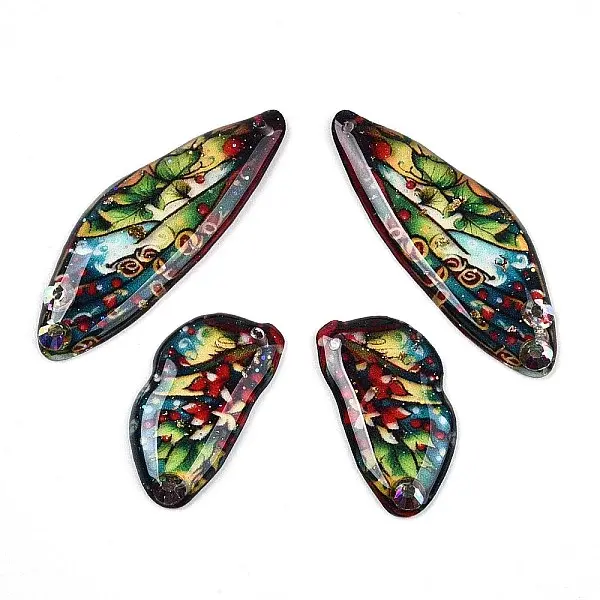 Epoxy Resin Butterfly Wing Pendants