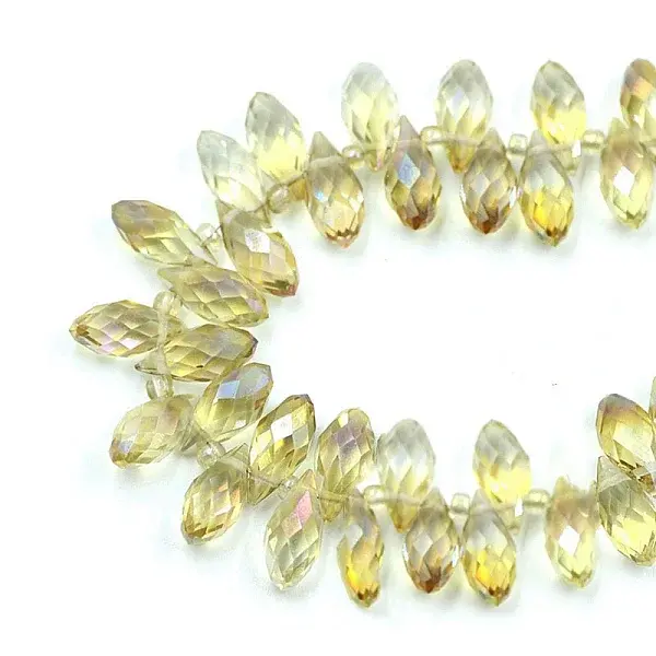 Electroplate Transparent Glass Beads