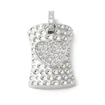 Brass Micro Pave Cubic Zirconia Pendants