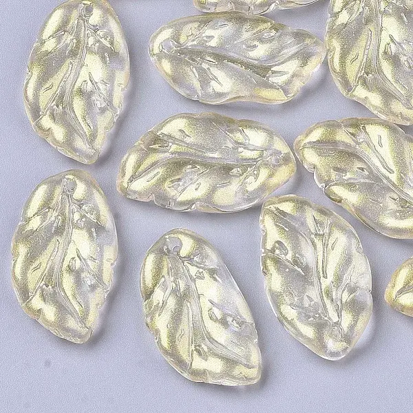 Transparent Spray Painted Glass Pendants