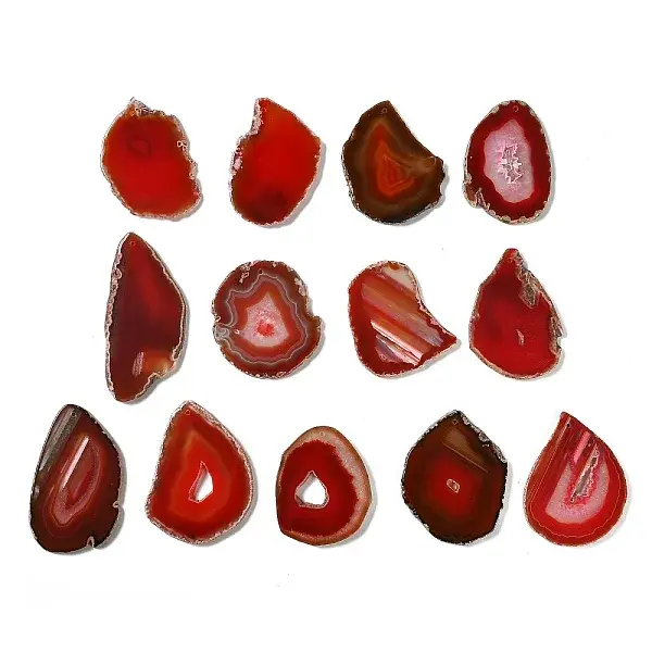 Natural Druzy Agate(Dyed & Heated) Big Pendants