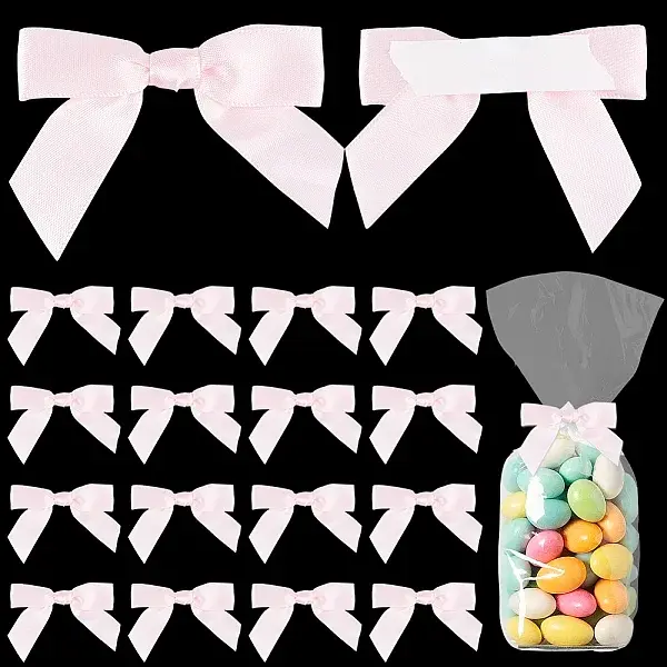 50Pcs Polyester Bowknot