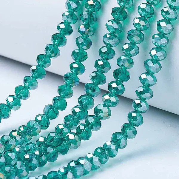 Electroplate Glass Beads Strands