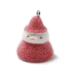 Christmas Flocky Opaque Resin Pendants