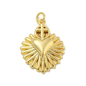 Brass Micro Pave Cubic Zirconia Pendants