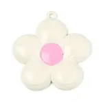 Spray Painted Alloy and Enamel Big Pendants