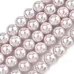 Electroplated Shell Pearl Beads Strands