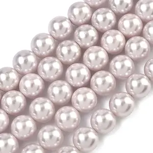 Electroplated Shell Pearl Beads Strands