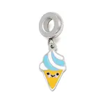 304 Stainless Steel Enamel European Dangle Charms