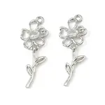 Brass Micro Pave Cubic Zirconia Pendants