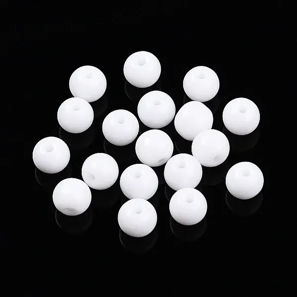 Opaque Solid Color Glass Beads