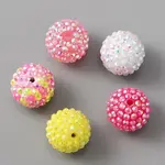 20Pcs Resin Rhinestone Beads