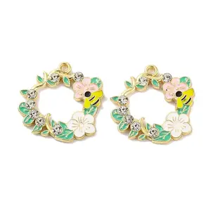 Rack Plating Alloy Enamel Pendants