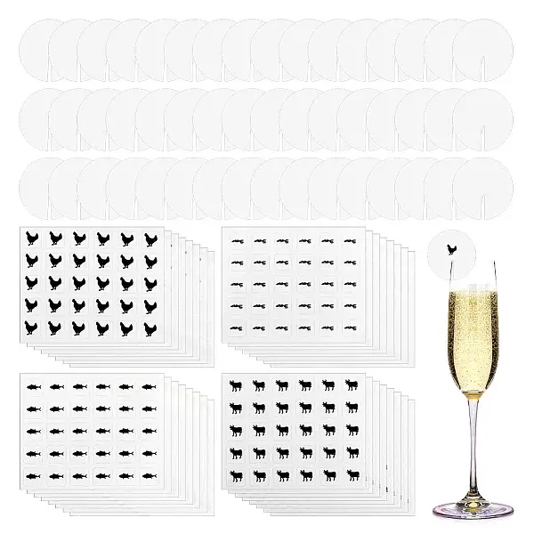 Blank Paper Wine Glass Tags