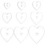 9Pcs 9 Styles Acrylic Template