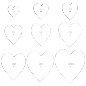 9Pcs 9 Styles Acrylic Template