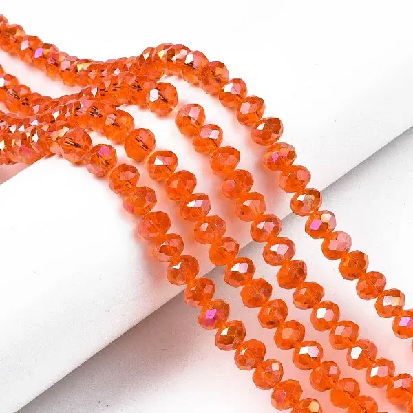 Electroplate Glass Beads Strands