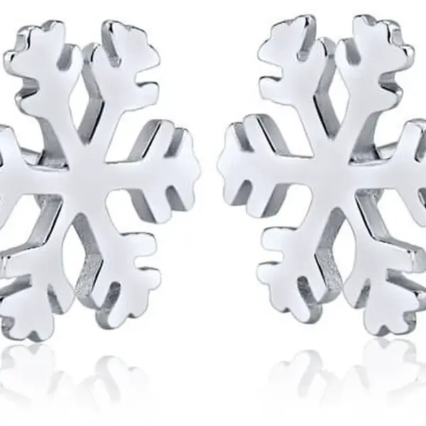 Silvego Stříbrné náušnice Sněhové vločky ZTJE52502