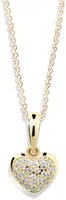 Cutie Jewellery Zlatý přívěsek ve tvaru srdce se zirkony Z6295-2383-40-10-X-1