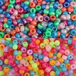 1000Pcs 2 Styles Luminous Plastic Pearlized Beads