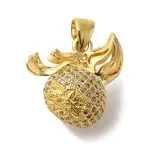 Brass Micro Pave Cubic Zirconia Pendants