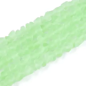 Frosted Transparent Glass Beads