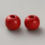 Flat Round Maple Beads