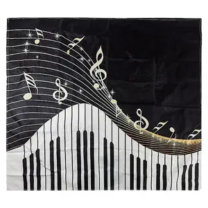 Piano Pattern Linen Tablecloth