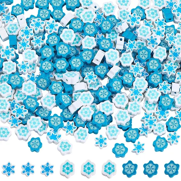 300Pcs 3 Styles Handmade Polymer Clay Beads