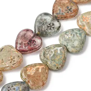 Painted Glass Beads Strands