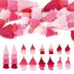 14Pcs 7 Colors Polyester Tassel Pendants