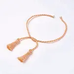 Polyester DIY Braided Bracelet Making