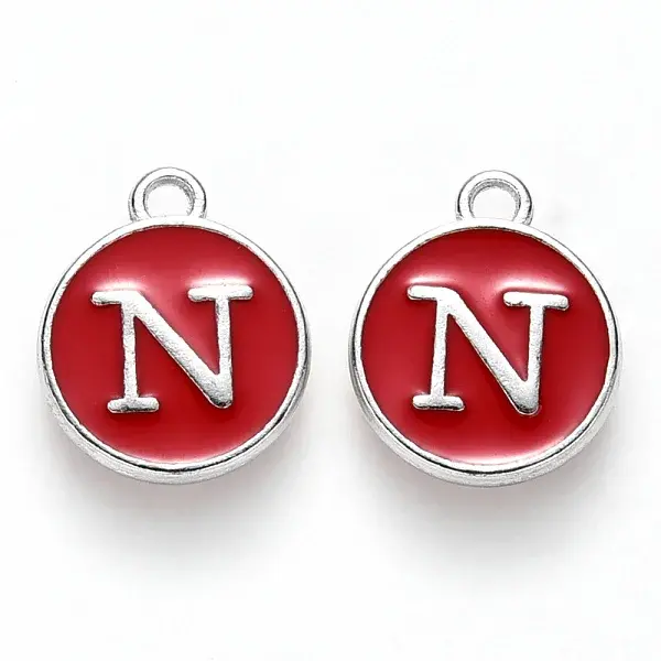 Platinum Plated Alloy Enamel Charms