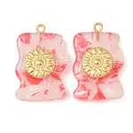 304 Stainless Steel Resin Pendants