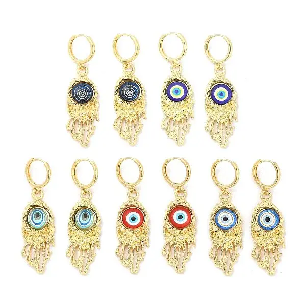 Rack Plating Brass Dangle Earrings for Women