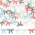50Pcs 5 Colors Alloy Enamel Pendants