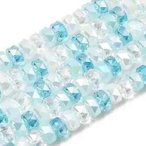 Ombre Effect Electroplate Glass Beads