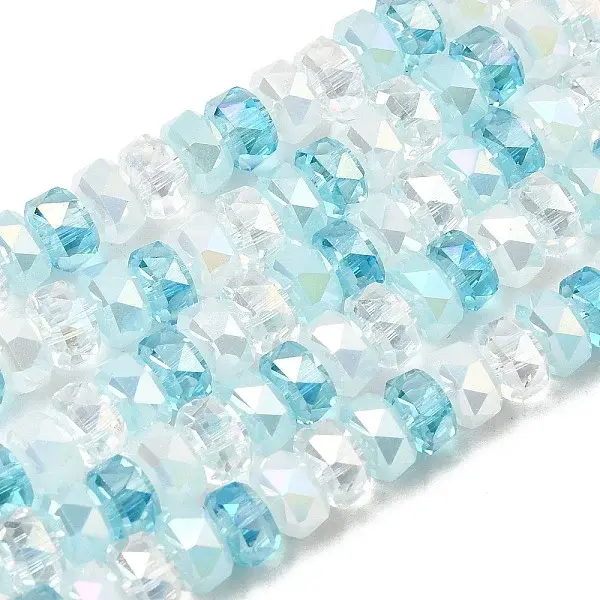 Ombre Effect Electroplate Glass Beads