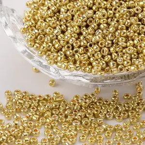 Electroplate 12/0 Glass Seed Beads