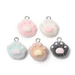 Flocking Opaque Resin Pendants