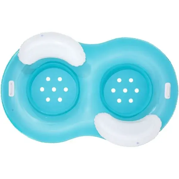 Bestway DOUBLE RING FLOAT Nafukovací kruh pro 2 osoby, světle modrá, velikost