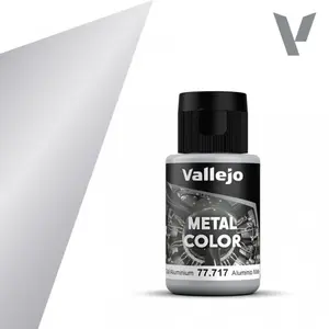 Metalická barva Vallejo 32ml – 717 Dull Aluminium