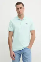 Polo tričko Calvin Klein tyrkysová barva, K10K114141