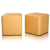 Sedací vak taburetka kocka žltá EMI