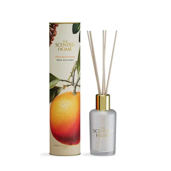 Vianočný difuzér THE SCENTED HOME - WINTER SPICE & ORANGE 150 ml
